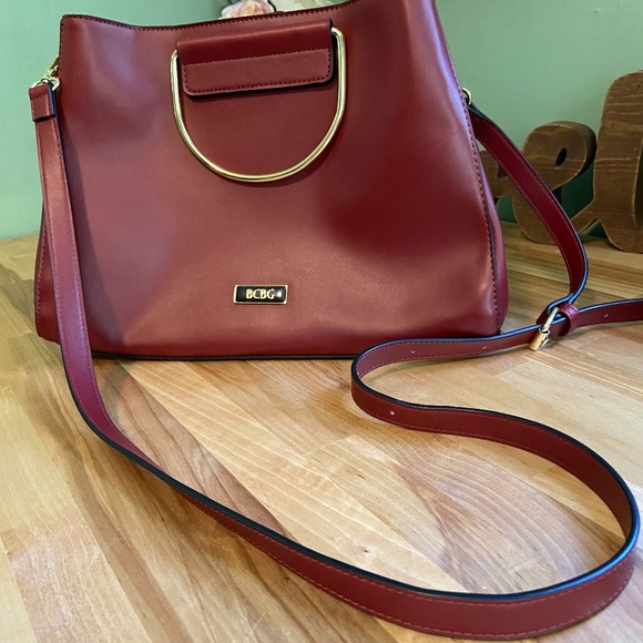 BCBG Handbags - BCBG Cranberry Crossbody Purse